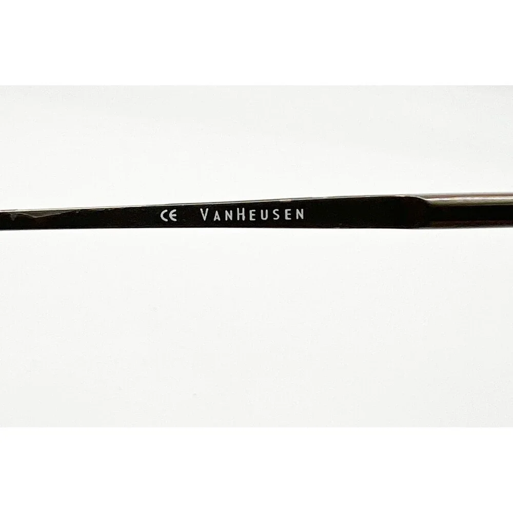 Van Heusen Bernard Eyeglasses Mens Brown Metal Rectangle Frames 54-19-140